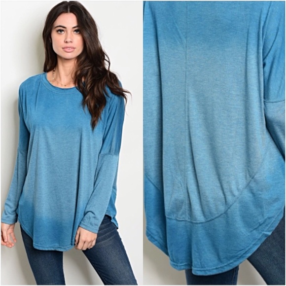 ✨LAST 1✨Ombré Relaxed Slouchy Tunic Top SMLXL sold - Picture 6 of 6